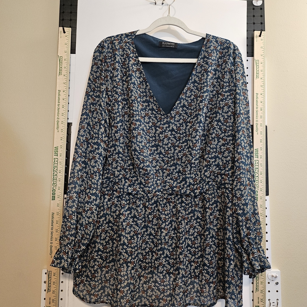 BloomChic Blue and White Blouse